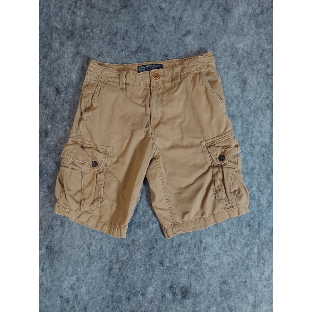 Y2k‎ American Eagle Shorts Mens 30 Brown Cargo Baggy Utility Outdoor Pockets